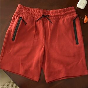 wonder nation Red Athletic Drawstring Shorts with Zipper Pockets - Boys 10-12